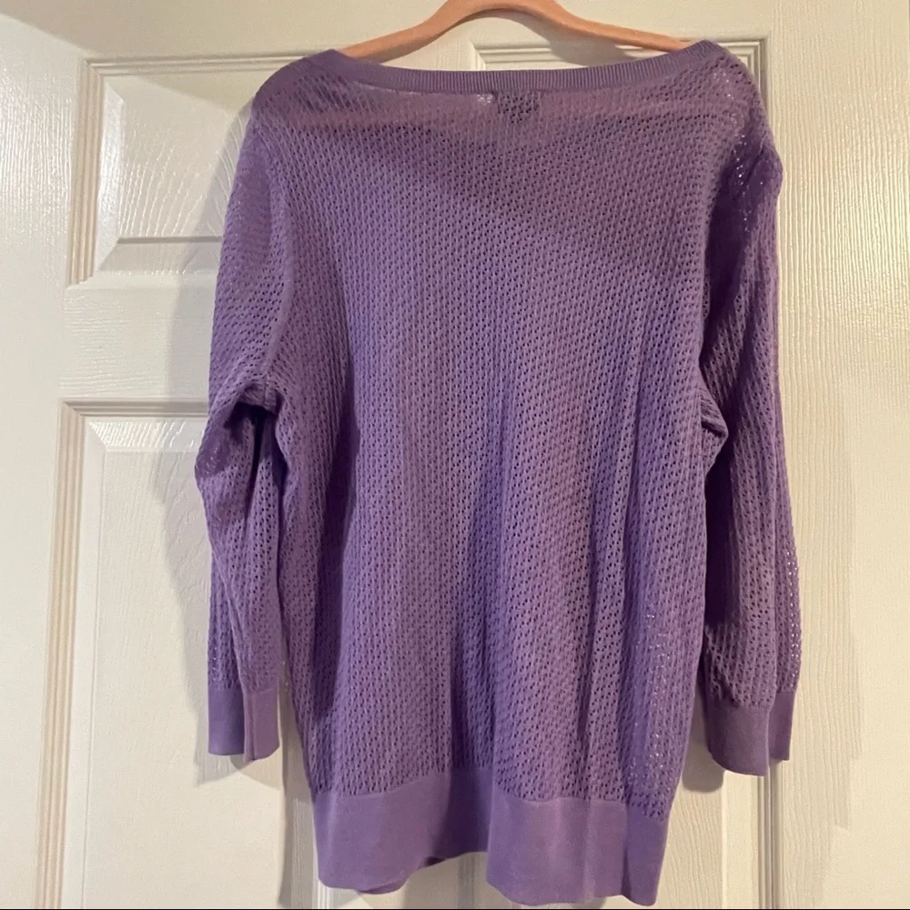 Talbots petites pima cotton sweater - Picture 3 of 4